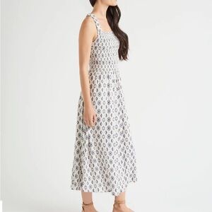 Splendid Arielle Geometric Smocked Dress